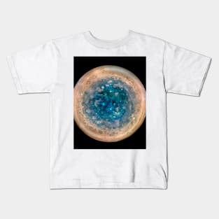 Jupiter's south pole, Juno image (C036/8352) Kids T-Shirt